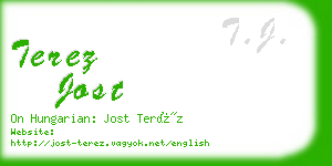 terez jost business card